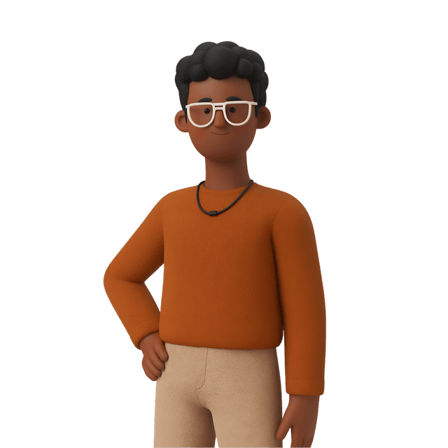 A 3D illustration of a person
